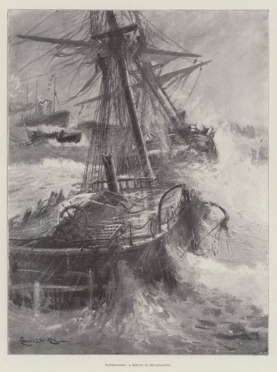 Waterlogged, a Rescue in Mid-Atlantic by Charles John de Lacy